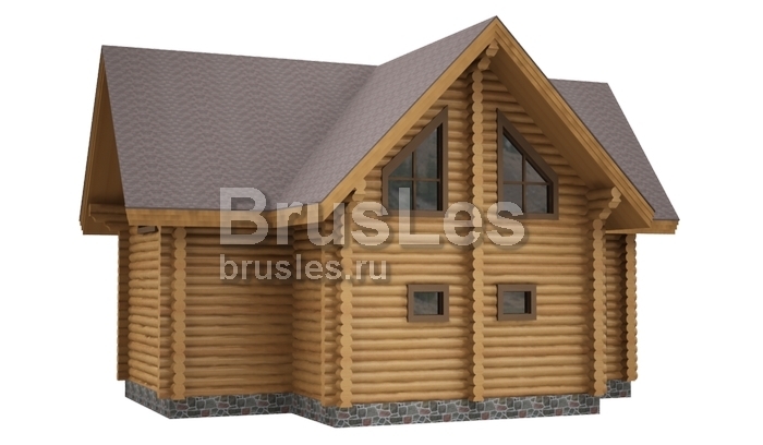 Проект "Глория" дом из оцилиндрованного бревна с террасой — фото-533_3