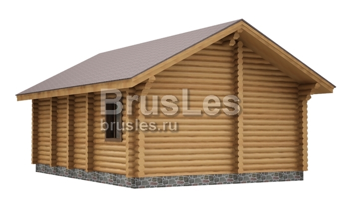 Проект  "Диана" одноэтажного дома из бревна 60 кв. м — фото-533_3