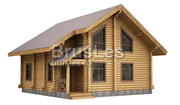 Проект "Евгения" из оцилиндрованного бревна со вторым светом — фото-533_1