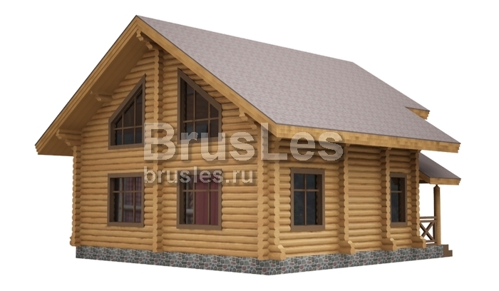 Проект "Евгения" из оцилиндрованного бревна со вторым светом — фото-533_2