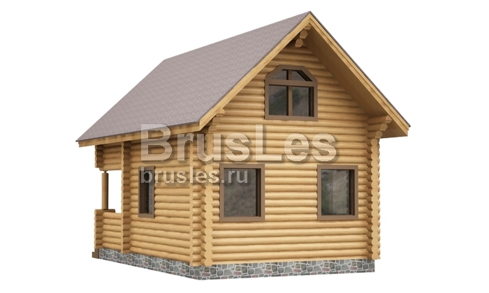 Проект "Инесса" для дачного участка из оцилиндрованного бревна — фото-533_3