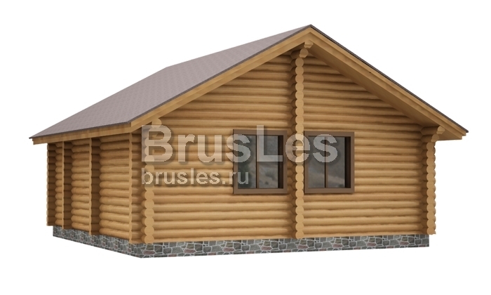 Проект "Клеопатра" одноэтажный дом  из бревна 58.4 кв. м — фото-533_4