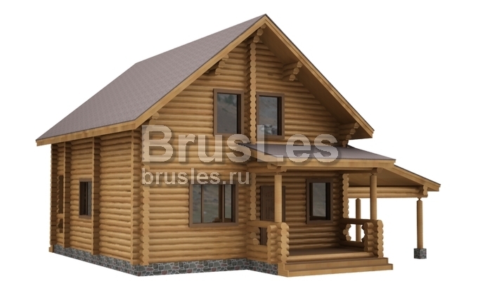 Проект "Ксения" коттедж с навесом, террасами и балконом — фото-533_2