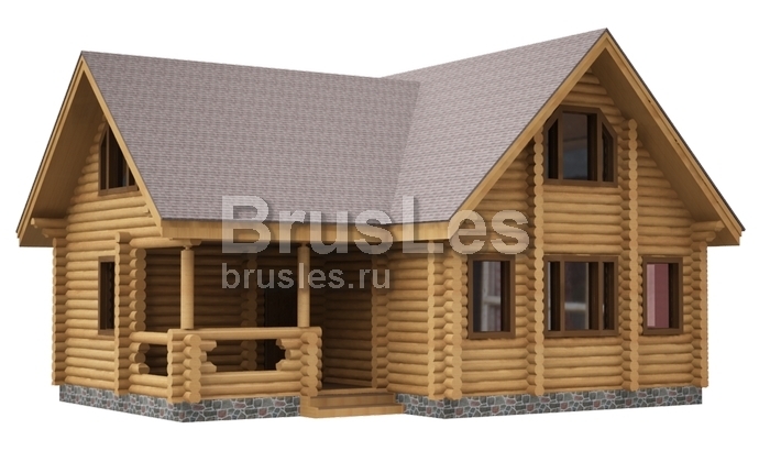 Проект "Полина" дом из оцилиндрованного бревна — фото-533_1