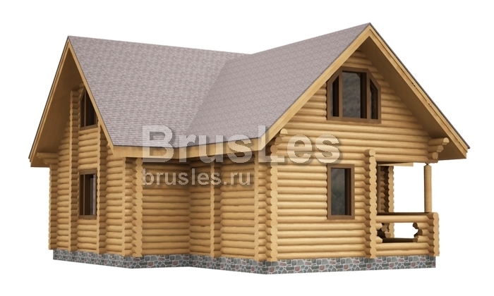 Проект "Полина" дом из оцилиндрованного бревна — фото-533_2