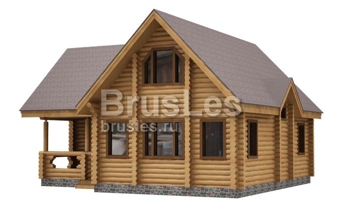 Проект "Полина" дом из оцилиндрованного бревна — фото-533_4