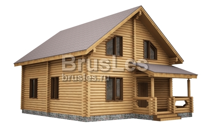 Проект "Стефания" дом из бревна с мансардой — фото-533_1