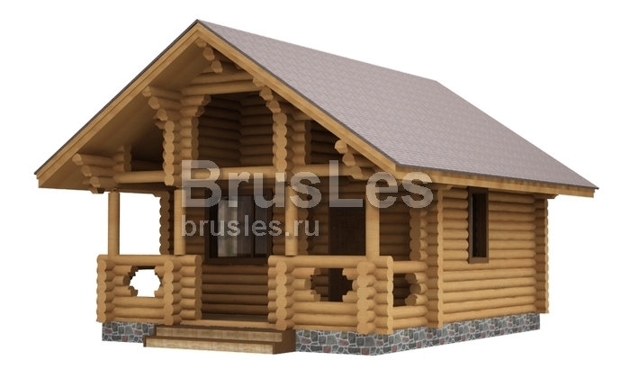 Проект "Услада" экономичный дом из оцилиндрованного бревна — фото-533_1