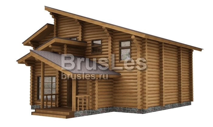 Проект "Христина" двухэтажный дом из бревна — фото-533_3