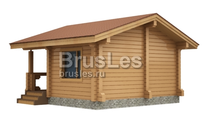 Проект "Джесси "  баня из профилированного бруса с террасой — фото-535_4