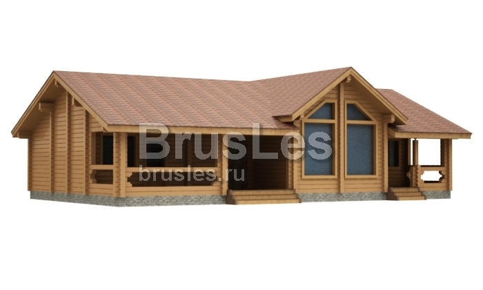 Проект "Каррос" баня из профилированного бруса с бильярдной — фото-535_1