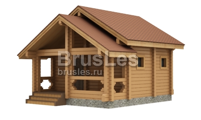 Проект "Кэтти" небольшая баня из профилированного бруса "Кэтти" — фото-535_4