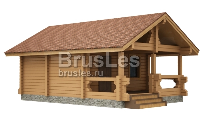 Проект "Лада" баня из бревна 38.3 кв. м из проф.бруса — фото-535_2