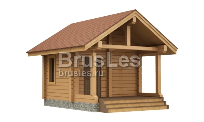 Проект "Лили" небольшая баня для дачного участка из проф. бруса — фото-535_2