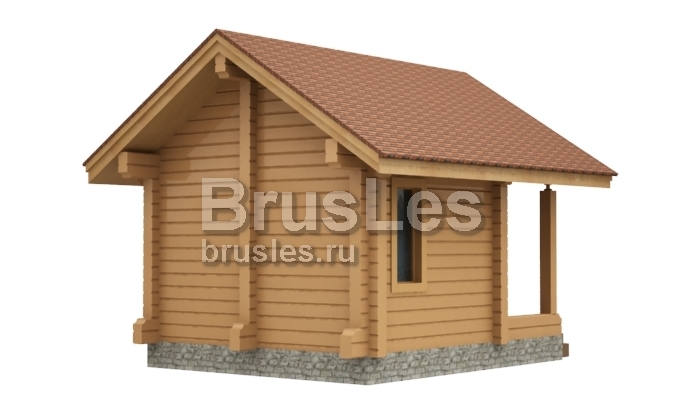 Проект "Лили" небольшая баня для дачного участка из проф. бруса — фото-535_3