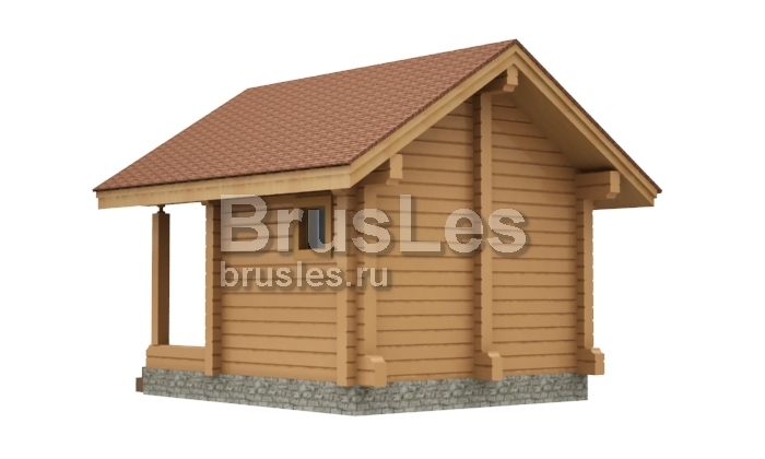 Проект "Лили" небольшая баня для дачного участка из проф. бруса — фото-535_4