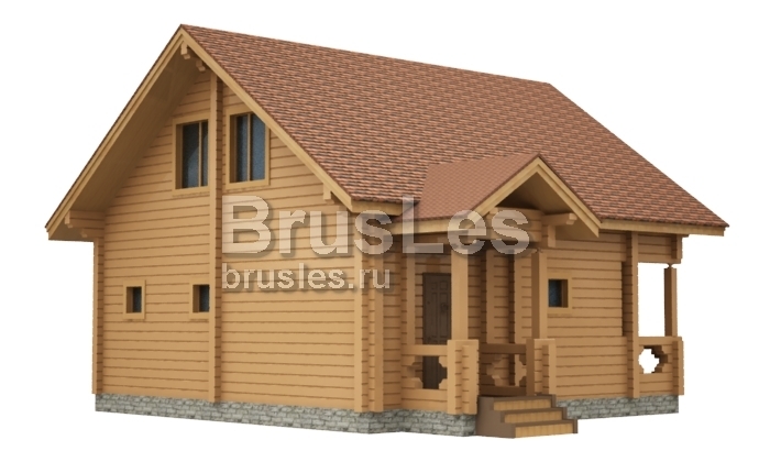 Проект  "Марс" баня с балконом и террасой — фото-535_2