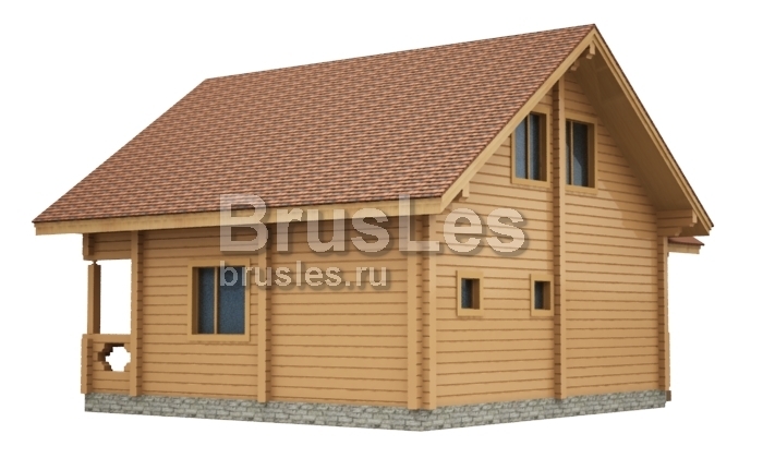 Проект  "Марс" баня с балконом и террасой — фото-535_3