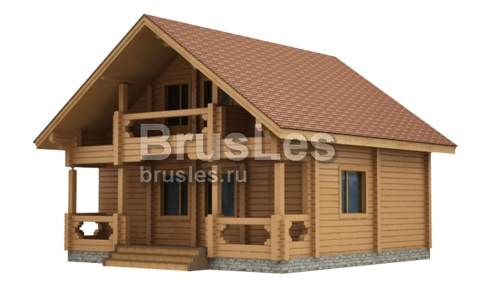 Проект  "Марс" баня с балконом и террасой — фото-535_4