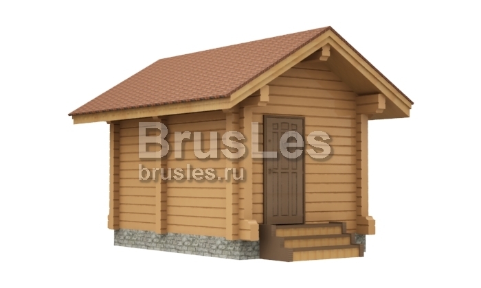 Проект "Мини" небольшая баня для дачного участка из проф. бруса — фото-535_2