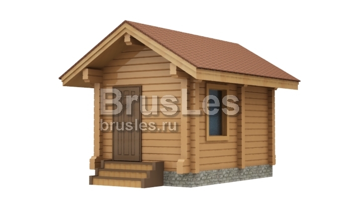 Проект "Мини" небольшая баня для дачного участка из проф. бруса — фото-535_1