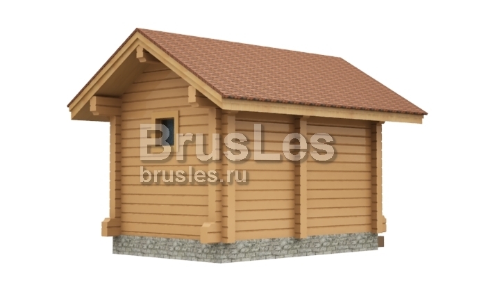 Проект "Мини" небольшая баня для дачного участка из проф. бруса — фото-535_3