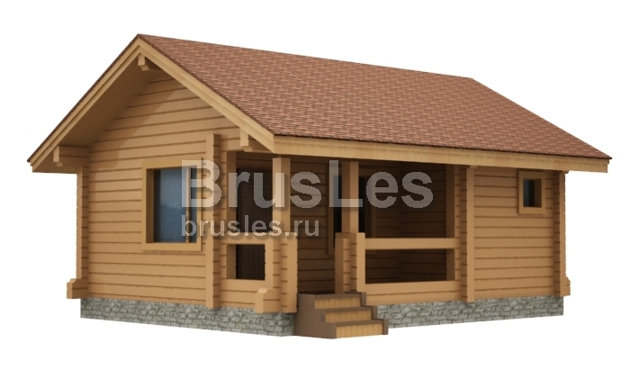 Проект "Мирка" баня  из профилированного бруса — фото-535_1