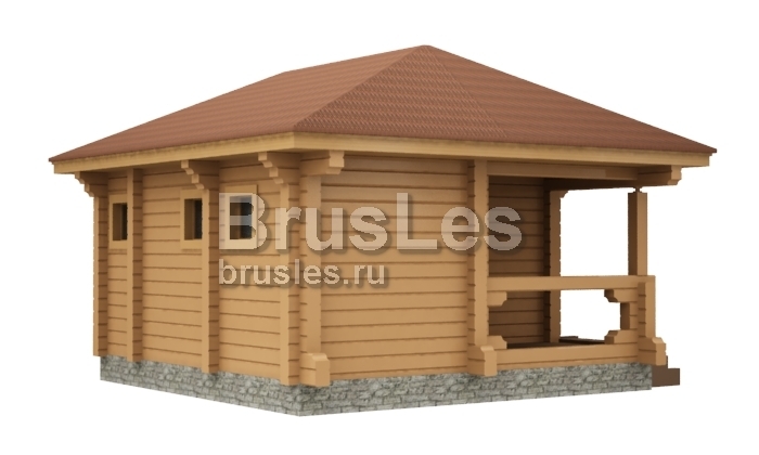 Проект "Норика"  небольшая баня из профилированного бруса — фото-535_2