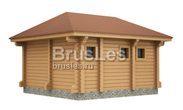 Проект "Норика"  небольшая баня из профилированного бруса — фото-535_3