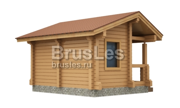 Проект "Нэлли" небольшая баня из профилированного бруса — фото-535_2
