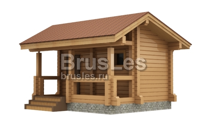 Проект "Нэлли" небольшая баня из профилированного бруса — фото-535_4