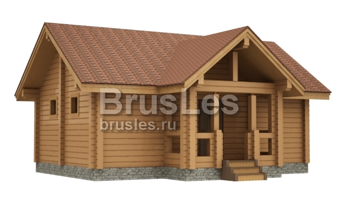 Проект "Сэрра" баня из профилированного бруса — фото-535_1