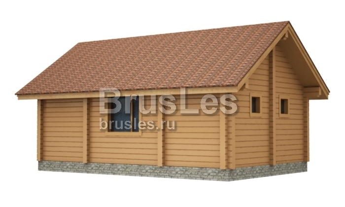 Проект "Сэрра" баня из профилированного бруса — фото-535_2