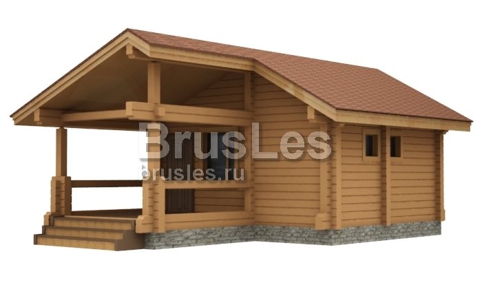 Проект "Фокс" баня с террасой — фото-535_1