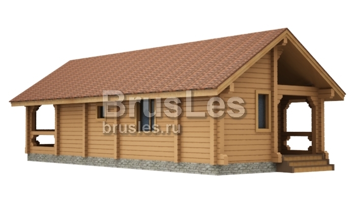 Проект "Хома" баня с двумя террасами — фото-535_2