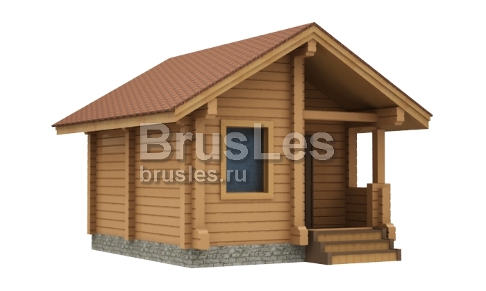 Проект "Юмакс" небольшая баня для дачного участка — фото-535_1