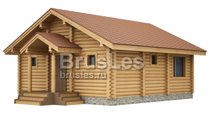 Проект "Арбат" баня из оцилиндрованного бревна — фото-534_3