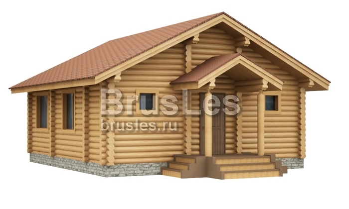 Проект "Арбат" баня из оцилиндрованного бревна — фото-534_4