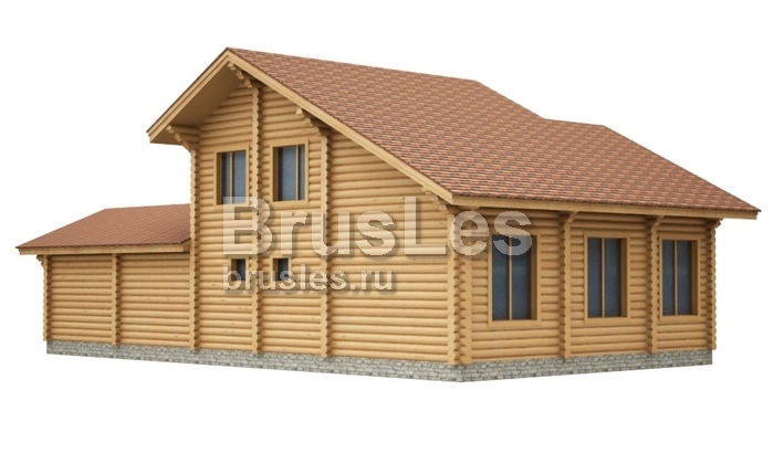 Проект "Инфи" баня двухэтажная со вторым светом и бассейном — фото-534_2