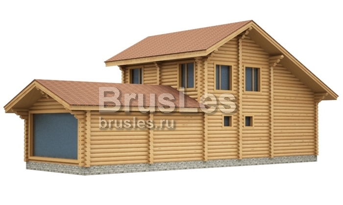 Проект "Инфи" баня двухэтажная со вторым светом и бассейном — фото-534_3