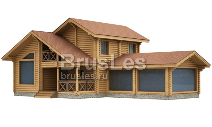 Проект "Инфи" баня двухэтажная со вторым светом и бассейном — фото-534_4