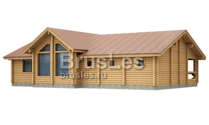 Проект "Каррос" баня из оцилиндрованного бревна с бильярдной — фото-534_2