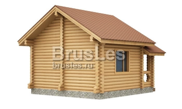 Проект "Кэтти"  небольшая баня из оцилиндрованного бревна — фото-534_3