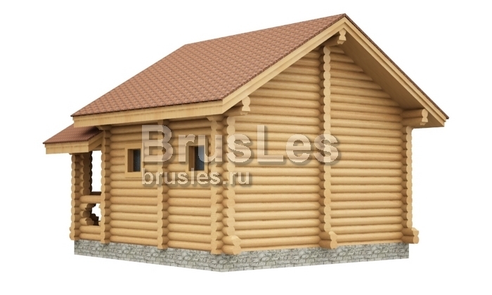 Проект "Кэтти"  небольшая баня из оцилиндрованного бревна — фото-534_4