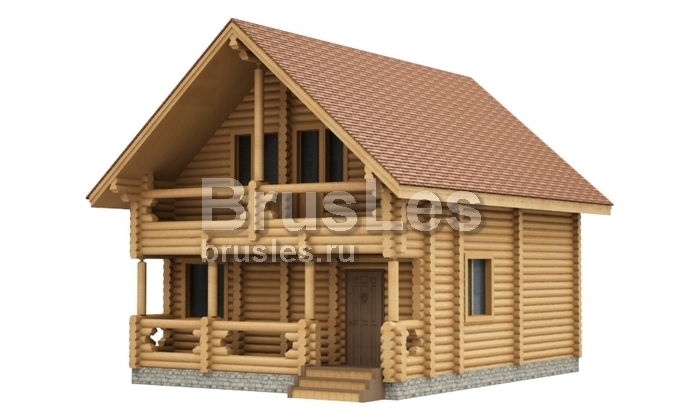 Баня двухэтажная Лакки с террасой и балконом — фото-534_1