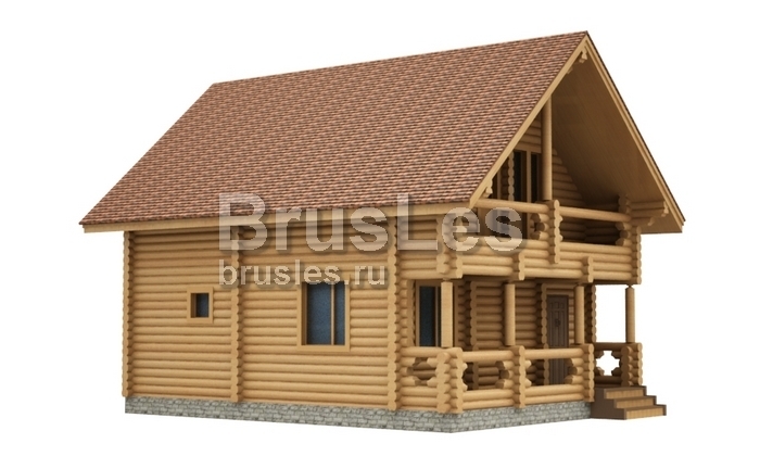 Баня двухэтажная Лакки с террасой и балконом — фото-534_2