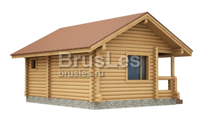 Проект "Мирка" баня из оцилиндрованного бревна — фото-534_2