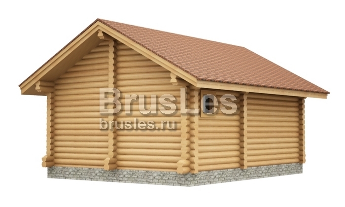 Проект "Мирка" баня из оцилиндрованного бревна — фото-534_3