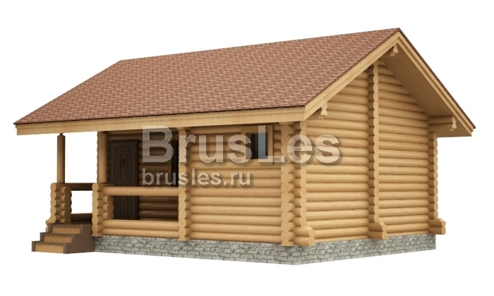 Проект "Мирка" баня из оцилиндрованного бревна — фото-534_4