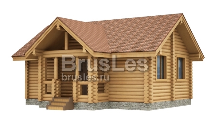 Проект "Сэрра" баня из оцилиндрованного бревна — фото-534_3